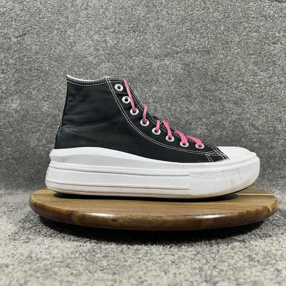 Converse Chuck Taylor All Star Move HI Women’s Size 9 Black Platform Shoes Used